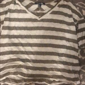 Sparkly shirt grey and gold